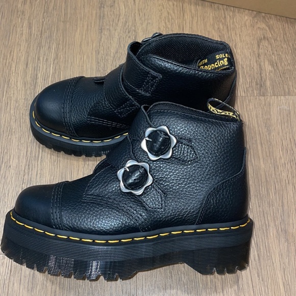 Dr. Martens Devon Flower Ankle Boots - Picture 7 of 9